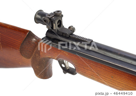 pneumatic air rifle isolated on white background 46449410