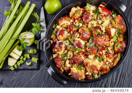 classic version of Stuffing, top view, close-up 46450074