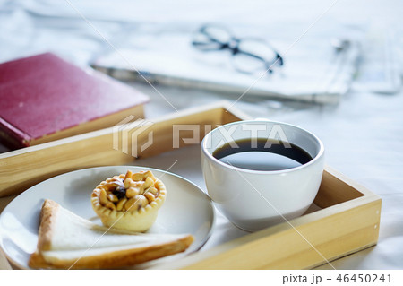 Breakfast in the bed. Breakfast in the bed. 46450241