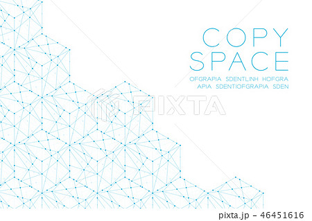 Cube box isometric pattern illustration dot stroke Cube box isometric pattern illustration dot stroke 46451616