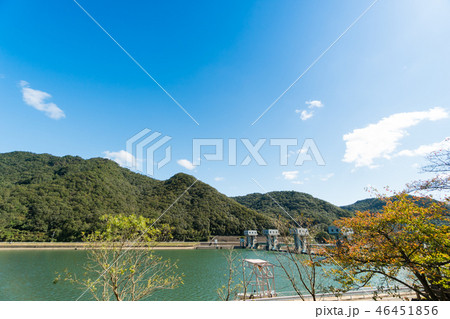 吉井川の小水力発電施設の風景 (岡山県) 吉井川の小水力発電施設の風景 (岡山県) 46451856