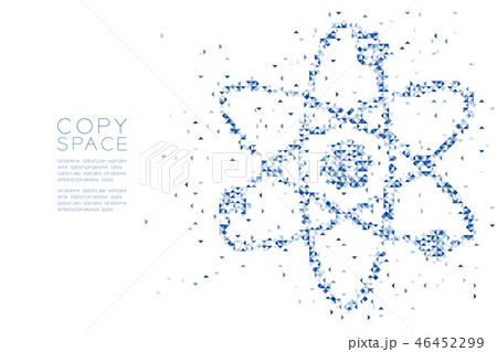 Abstract Geometric polygon square box and Triangle 46452299