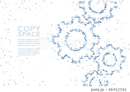 Abstract Geometric Polygon square box and Triangle 46452591