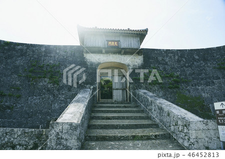 壁 石垣 沖縄 壁 石垣 沖縄 46452813