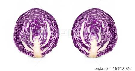red cabbage isolated on white red cabbage isolated on white 46452926