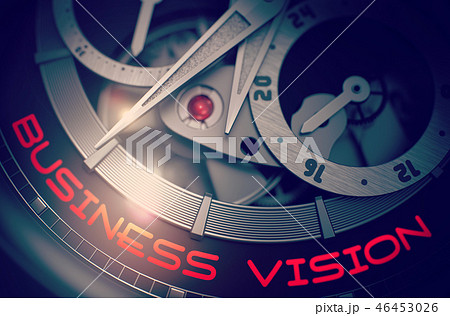 Business Vision on the Automatic Pocket Watch Mechanism. 3D. 46453026