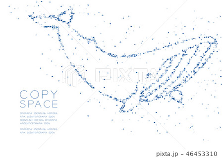 Abstract Geometric Low polygon square box pixel 46453310