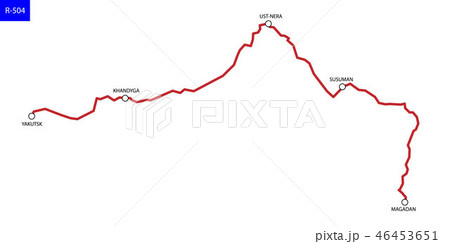 Road map of Russia 46453651
