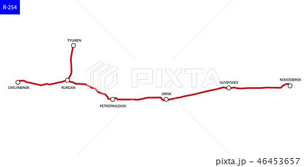Road map of Russia 46453657
