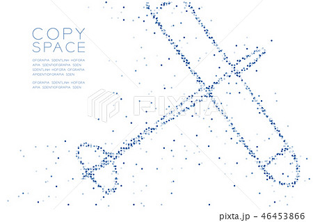 Abstract Geometric Circle dot pixel Glider plane 46453866