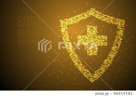 Abstract Geometric Bokeh circle dot Medical shield 46454585