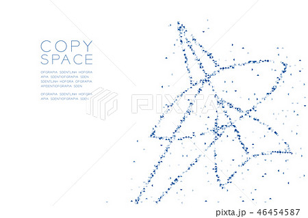 Abstract Geometric Low polygon square box pixel 46454587