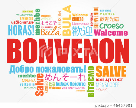 Bonvenon (Welcome in Esperanto) word cloud 46457901