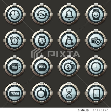 Time icons set 46458452