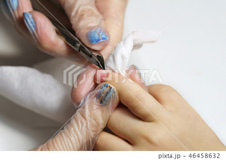 Professional manicure for child Professional manicure for child 46458632