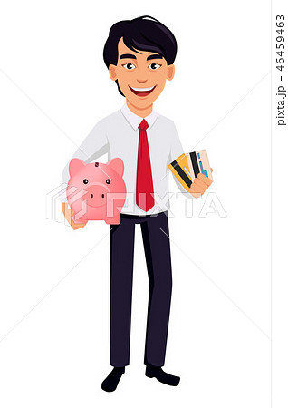 Asian business man, concept of cartoon character 46459463