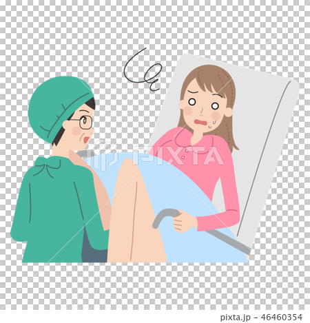 A woman who gives birth. 46460354