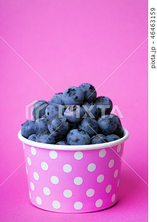 blueberry in a cheerful bright glass 46463159