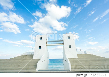 新島 羽伏浦海岸 の写真素材