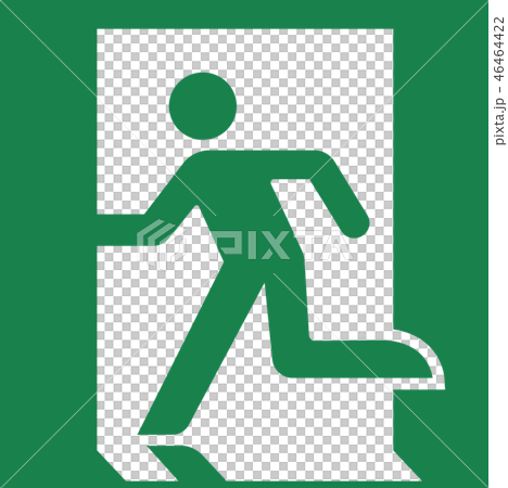 Safety symbol illustration / emergency exit Safety symbol illustration / emergency exit 46464422