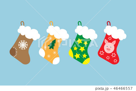 Set of Christmas stockings for presents 46466557