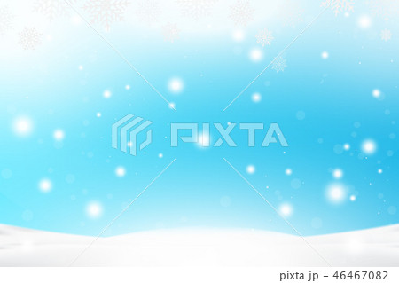 Christmas and New Year background with snowflakes and light effects on a blue background. Flat 46467082