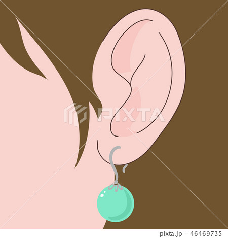 ピアス　耳　フック 46469735