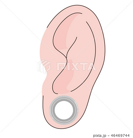 ピアス　耳　拡張 46469744