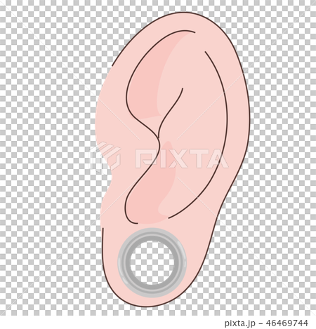 ピアス　耳　拡張 46469744