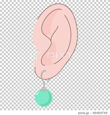 ピアス　耳　フック 46469749
