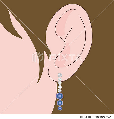 ピアス　耳　キラキラ 46469752