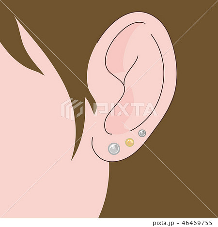 ピアス　耳　複数 46469755