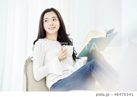 若い女性 ヒーリング 韓国人 46470341