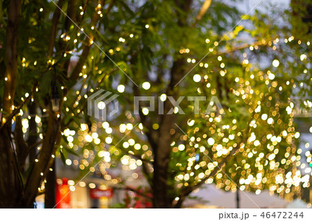 Blur decorative Christmas lights happy new year  46472244