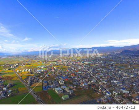 徳島平野〜ドローンで空撮(吉野川 左岸/徳島県上板町綾部) 徳島平野〜ドローンで空撮(吉野川 左岸/徳島県上板町綾部) 46472712