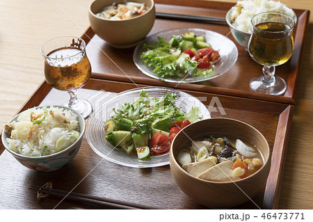 帆立とジャガイモの炊き込みご飯定食 46473771