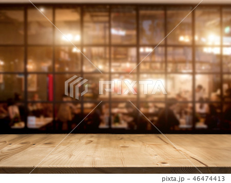 wood table top counter with night cafe club  wood table top counter with night cafe club  46474413
