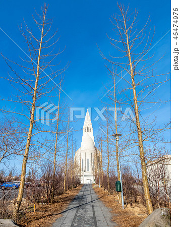 Back door of Hallgrimskirkja church, Iceland 46474976