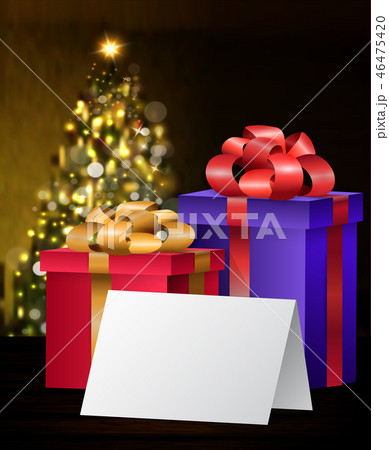 Christmas Greeting Card mock up 46475420