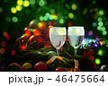 Two glasses of champagne with a Christmas decor   46475664