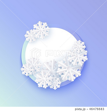 Vector winter background a abstract flat snowflake Vector winter background a abstract flat snowflake 46476683