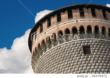 Castello Sforzesco - Sforza Castle in Milan Italy 46476972