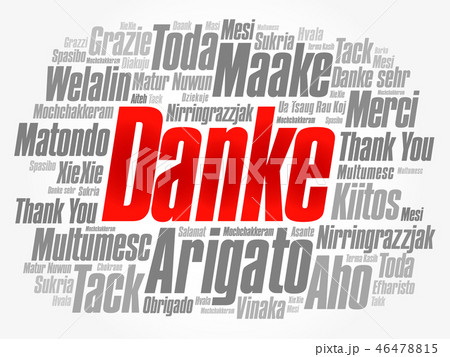 Danke (Thank You in German) Word Cloud 46478815