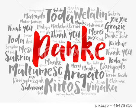 Danke (Thank You in German) Word Cloud 46478816