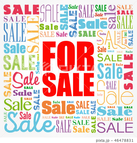 FOR SALE word cloud collage 46478831