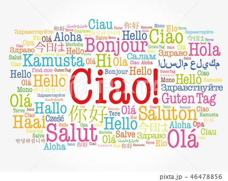 Ciao (Hello Greeting in Italian) word cloud Ciao (Hello Greeting in Italian) word cloud 46478856