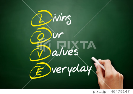 LOVE - Living Our Values Everyday, acronym LOVE - Living Our Values Everyday, acronym 46479147