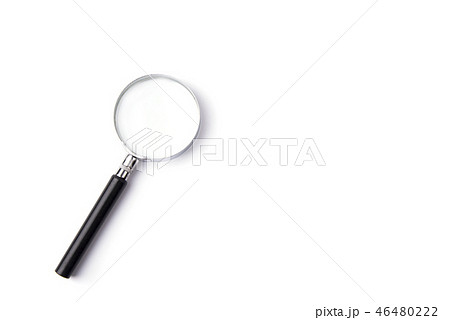 Isolated magnifying glass Isolated magnifying glass 46480222