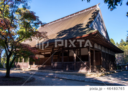 檀林講堂跡と紅葉 46480765