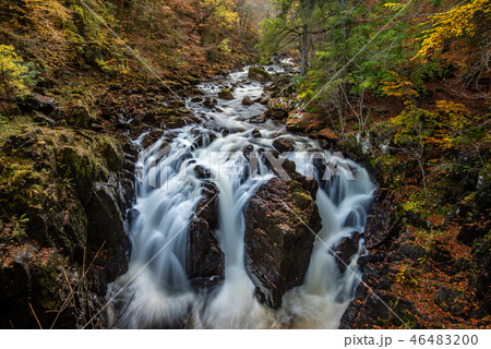 Autumn on the River Braan in Perthshire 46483200